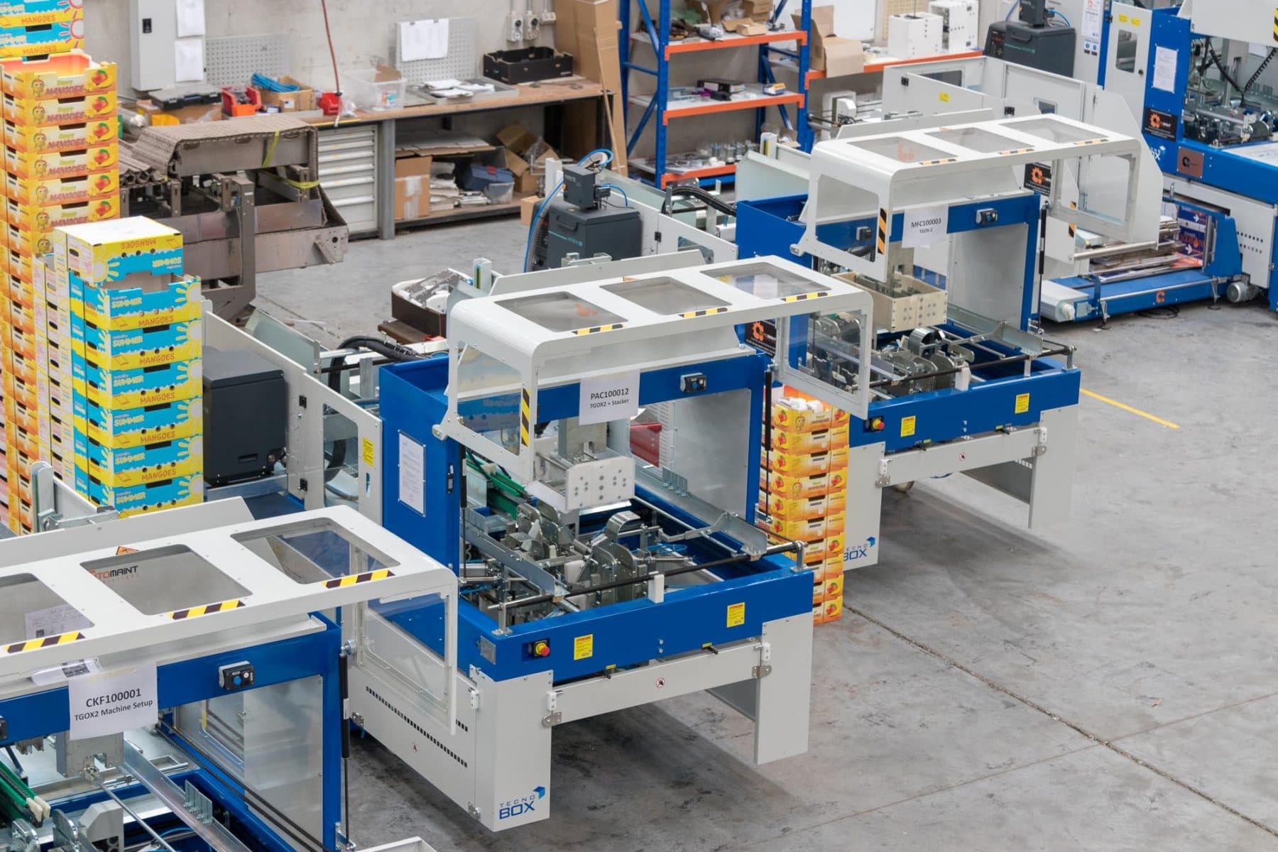 Automaint Solutions - Tecnobox Tray Erectors in our workshop